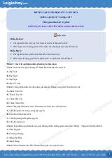 Đề thi học kì 2 Lịch sử và địa lí 7 KNTT - Đề số 2